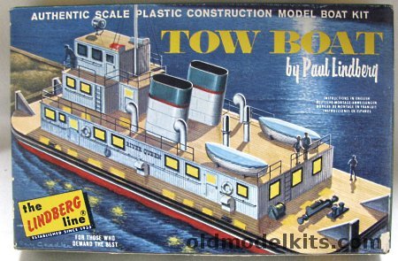 Lindberg Tow Boat 'River Queen', 743 plastic model kit